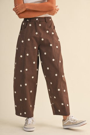 Polkadot Barrell Pants