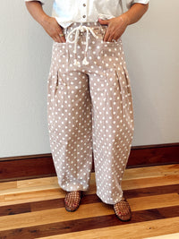 Wren Barrel Polka Dot Pants