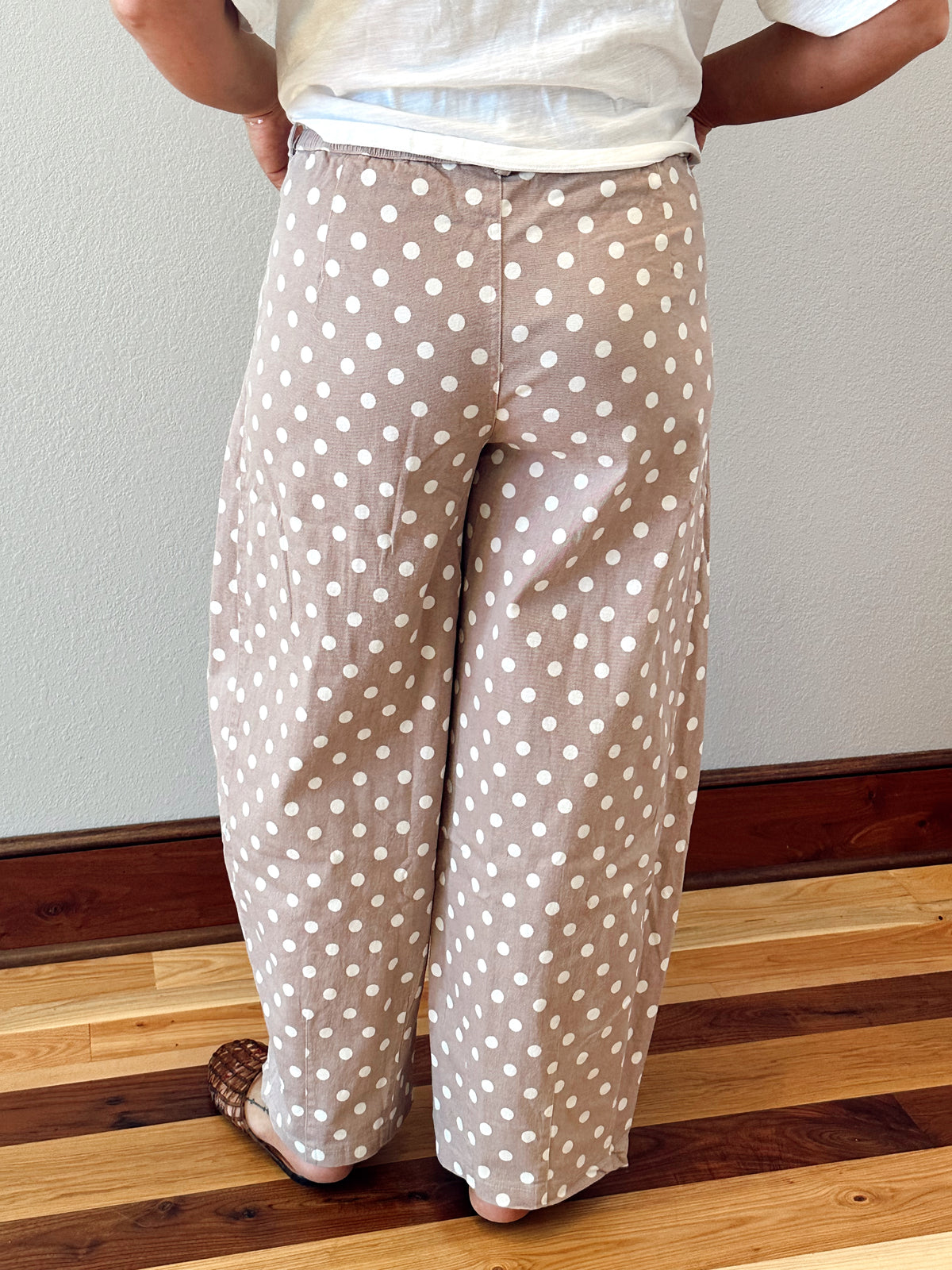 Wren Barrel Polka Dot Pants